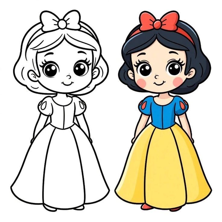 15 Free Cartoon Charachters Coloring Worksheets for Kids