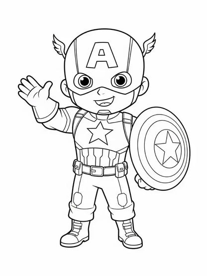 20 Free Super Heros Coloring Worksheets For Kids