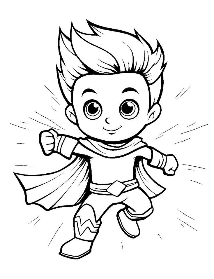 20 Free Super Heros Coloring Worksheets For Kids