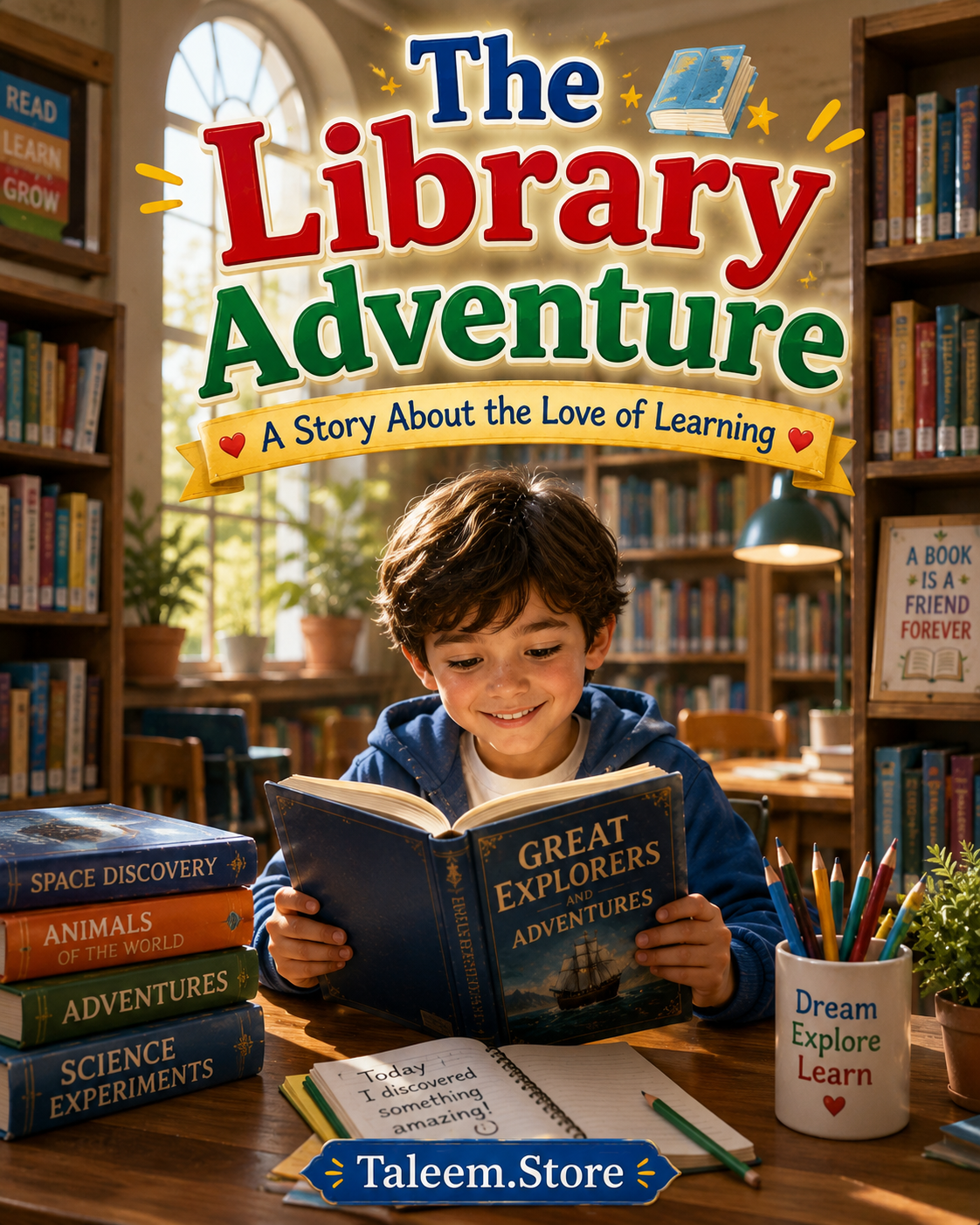 The Library Adventure Story Book