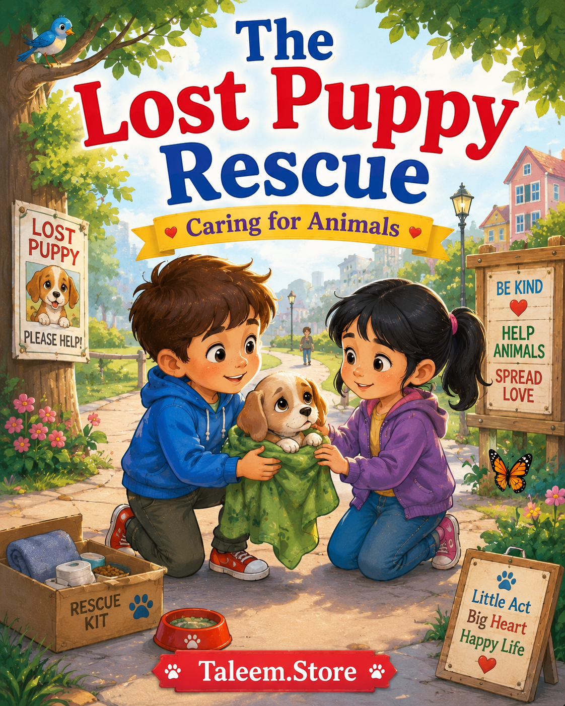 The Lost Puppy Resuce Story Book