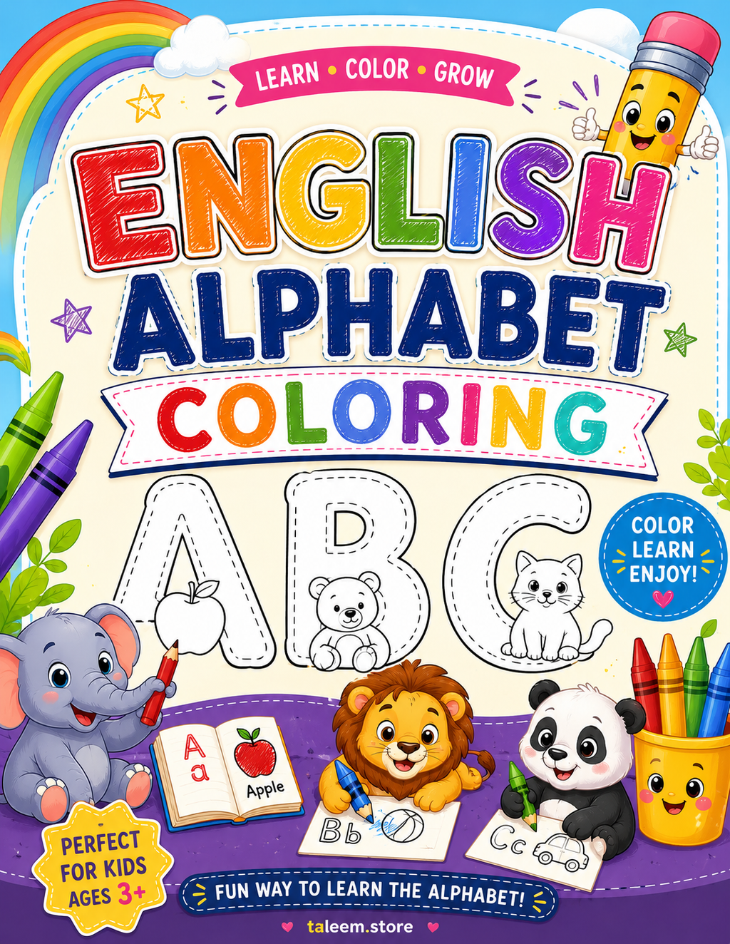 10 Coloring Books Set for kids
