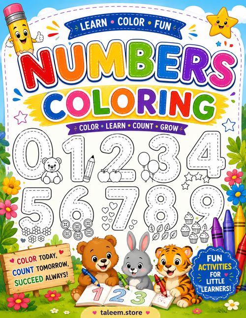 10 Coloring Books Set for kids