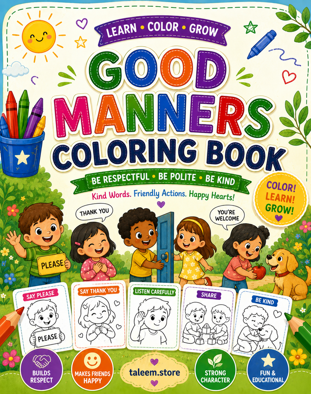 10 Coloring Books Set for kids