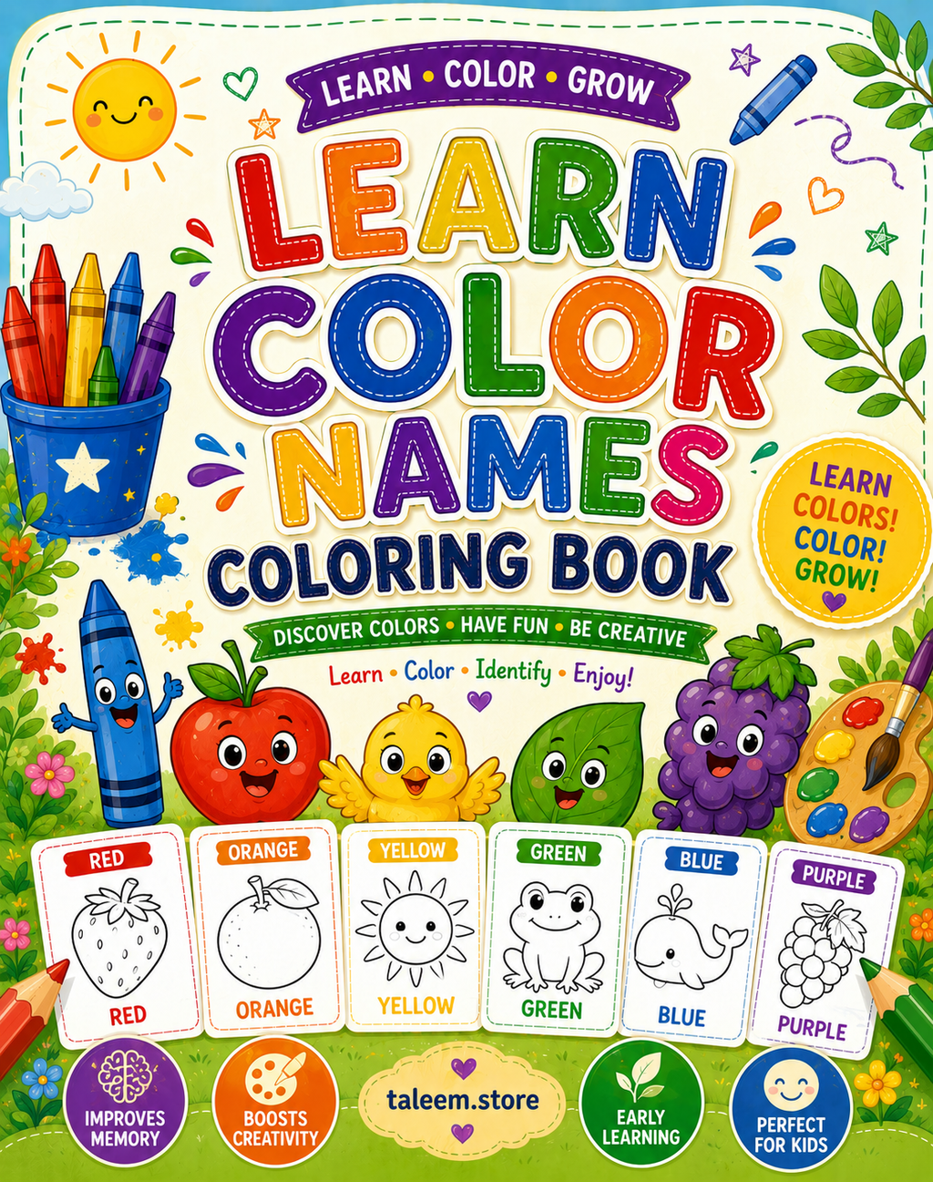 10 Coloring Books Set for kids