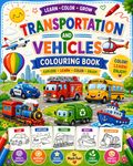 Transportation and Vehicles Coloring Book