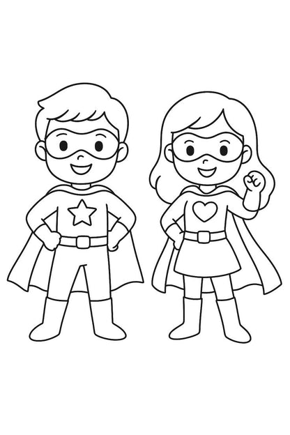 20 Free Super Heros Coloring Worksheets For Kids