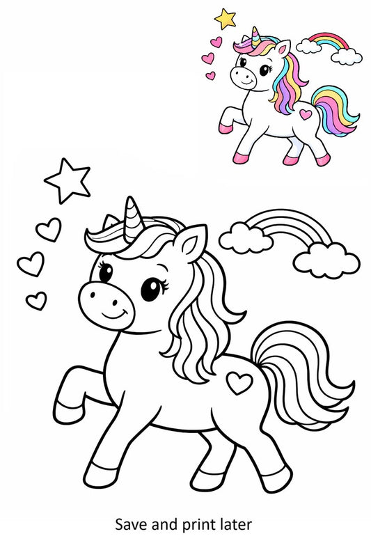 10 Free Unicorn Color Worksheets For Kids