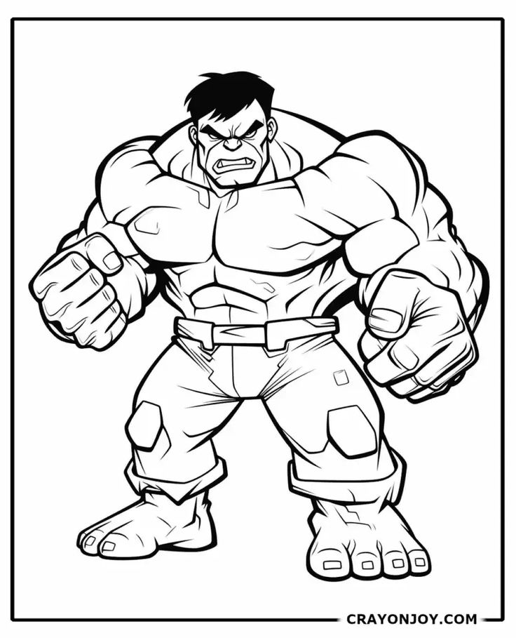 20 Free Super Heros Coloring Worksheets For Kids