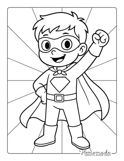 20 Free Super Heros Coloring Worksheets For Kids