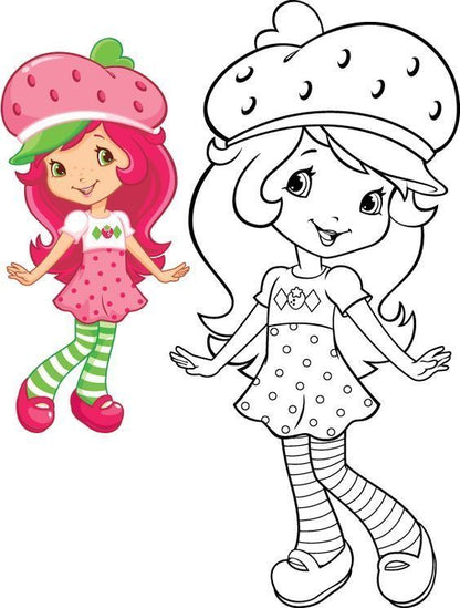 15 Free Cartoon Charachters Coloring Worksheets for Kids