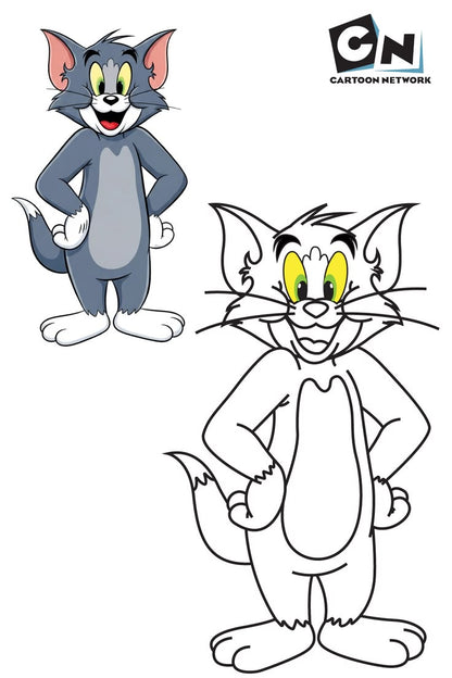 15 Free Cartoon Charachters Coloring Worksheets for Kids